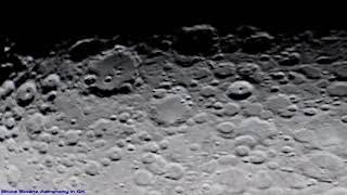 Tycho Crater Closest Approach With A Telescope & Strong Magnification in 4K