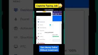  Captcha Typing Job | Earn 500 ₹ Daily without investment | Paise kaise kamaye in mobile #shorts