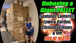 Unboxing A Pallet that is Giant - We Find THE ORB OF DEATH!!! & other things!