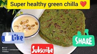 How to make green veg chilla ?? #spinachchilla #healthycooking #breakfastideas #kidsfoodideas #viral