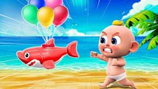 Family Fun Day at the Beach | Swimming Song - Kids Song | More Nursery Rhymes & Kids Song