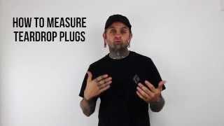 How To Measure Teardrop Plugs | UrbanBodyJewelry.com