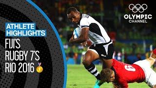  Fiji's road to the Rugby 7s Gold Medal All Men's Tries at Rio 2016 | Athlete Highlights