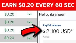 Earn $0.20 every 60 seconds to paypal 2024 | Earn Free PayPal money fast 2024 | PayPal Earning Apps