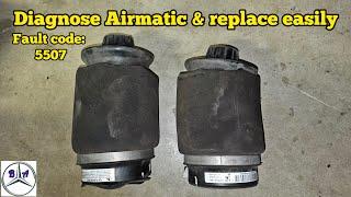 Diagnose Mercedes faulty Airmatic and replace the air springs easily