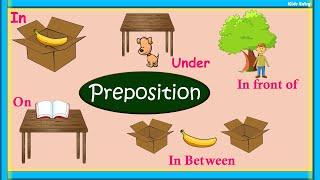 Preposition |Preposition English Grammar Words | Learn Preposition Words with Example - Kids Entry