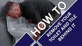 How to Remove Your Toilet and Tile Behind It | Tiling Tips | Short Tutorial feat. Craig Phillips