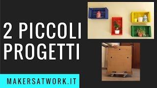 2 SEMPLICI PROGETTI: Cassette decorative,Carrello Spostamobili Fai da Te