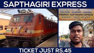 SAPTHAGIRI EXPRESS TRAVEL VLOG!!! Chennai to Tirupati | Full Journey in Just 75!!!