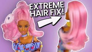 HAIR REPAIR: Fixing Barbie Hair. Doll Makeover! Hair Tutorial on POLY hair! Shiny & Smooth!