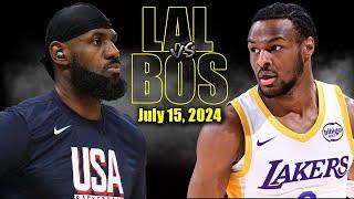 Los Angeles Lakers vs Boston Celtics Full Game Highlights - 2024 Summer League | July 15, 2024