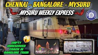  Chennai - Bangalore - Mysuru !! Mysuru Weekly Express travel Vlog  !! Heavy Fog and  Semma Cold