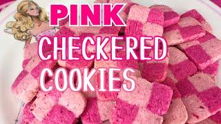 PINK CHECKERED COOKIES RECIPE! NO EGG! EASY & YUMMY!!