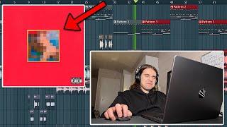 Making a Kanye West "My Beautiful Dark Twisted Fantasy" Type Beat  | FL Studio Cookup