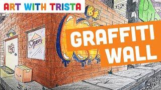 Graffiti Wall 2 Point Perspective Art Tutorial - Art With Trista