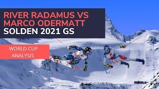 River Radamus Vs Marco Odermatt | Solden WC GS Race 2021 | Skiing