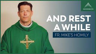 "Rest a While" | 16th Sunday in Ordinary Time (Fr. Mike's Homily) #sundayhomily
