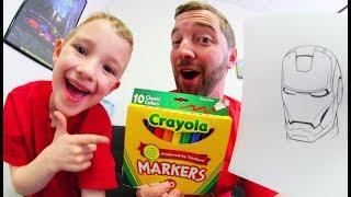 Father VS Son / 3 MARKER CHALLENGE!