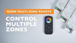 How to Control Multiple LED Zones with the RGBW Multi-Zone Handheld Remote