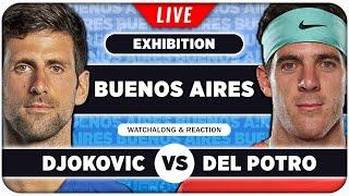 DJOKOVIC vs DEL POTRO • Argentina Exhibition 2024  • LIVE Tennis Watchalong Reaction