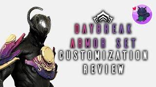 Warframe | Fashion Frame | Daybreak Armor Set Customization Review