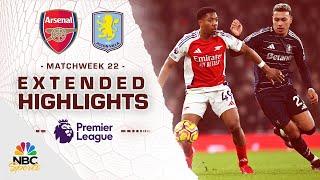 Arsenal v. Aston Villa | PREMIER LEAGUE HIGHLIGHTS | 1/18/2025 | NBC Sports