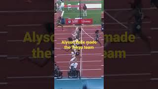 One of the best moment for Alyson Felix the whole stadium  is with her at that moment #shorts