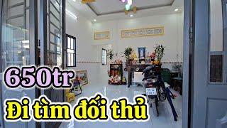 Sau 1 cuộc gọi cô Hoa bán gấp Nhà Tây Ninh 650tr cách Vincom 6km gần KCN Thanh Điền 2PN 2 mặt tiền