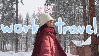  WAT vlog ep.1 | winter in south lake tahoe ️ | 在美国加州太浩湖打工度假 开工前的一个星期