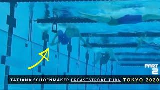 Tatjana Schoenmaker Breaststroke Turn 200M | TOKYO 2020 OLYMPICS