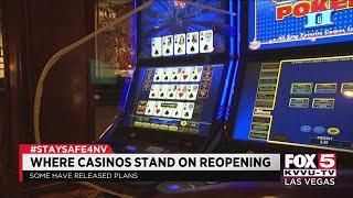 Where Las Vegas casinos stand on reopening