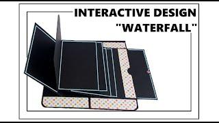 How to make a scrapbook / Master class waterfall / Pop up page