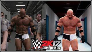 WWE 2K17 PS4/XB1 vs PS3/360 - Goldberg Entrance Comparison! (New-Gen vs Old-Gen) #WWE2K17