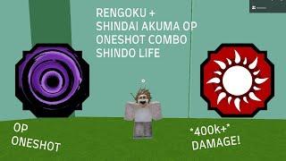 RENGOKU + SHINDAI AKUMA OP ONESHOT COMBO | Shindo Life Roblox