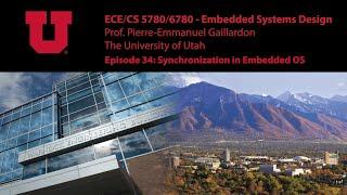 Embedded Systems - E34 - Synchronization in Embedded OS