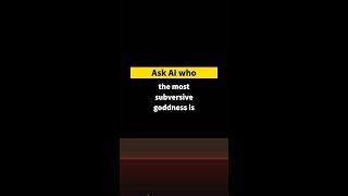 Greek mythology | Ask AI who the most subversive goddness is #shorts #VIS #myth #AskAI