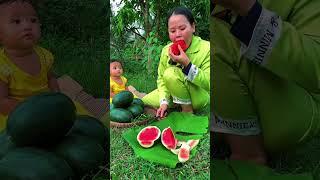 Single mom and baby simple living, Survival skills..