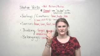 English Grammar - Stative Verbs