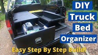 DIY Truck Bed Organizer Set Up: Awesome Hunting Fishing & Camping Storage System!