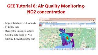 Google Earth Engine Tutorial 6: Air Quality Monitoring using Remote Sensing Techniques