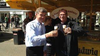 Eröffnung der 2. Borkener BIERBÖRSE 2015 auf dem Borkener Marktplatz