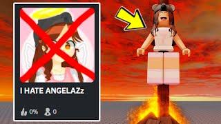 I Joined a ANGELAZZ HATE Roblox Game..