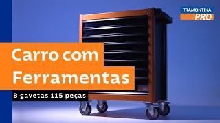 Carro com Ferramentas | 115 peças | Tramontina PRO