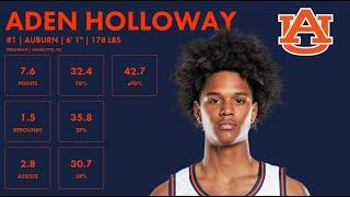 Aden Holloway - Auburn - 2023-24 Transfer Portal Highlights