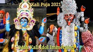 Maa Kali Idol Immersion 2021 | babughat Kolkata | Kali Puja Visarjan | Kali Puja 2021