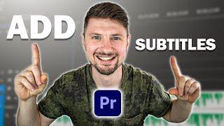 How To Add Subtitles To Video In Premiere Pro