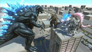 Godzilla Earth VS Team Shimo+Evolved+Kiryu+Minus One Godzilla