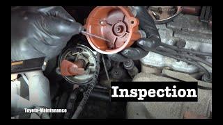 Toyota Ignition Distributor Cap and Rotor Inspection