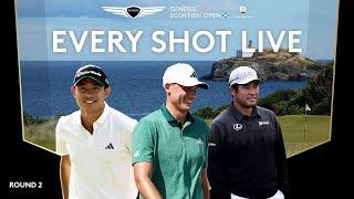 LIVE | Ludvig Åberg, Collin Morikawa, Hideki Matsuyama | 2024 Genesis Scottish Open Day 2