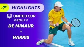 Alex De Minaur (AUS) v Billy Harris (GBR) - United Cup Highlights | Wide World of Sports